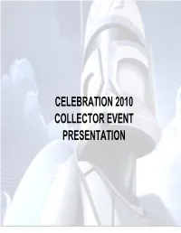 Toy Fair 2010 Collector Event Presentation