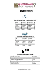 2018 Finalists