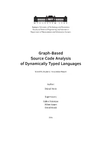 Graph-Based Source Code Analysis of Dynamically Typed Languages