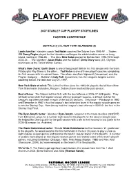 Playoff Preview