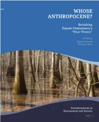 Whose Anthropocene?