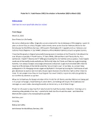 Praise for Fr. Frank Pavone SINCE the Election in November 2020 to March 2021 Online Praise Click Here for More Specifically