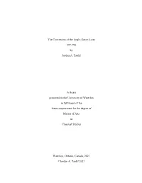 The Conversion of the Anglo-Saxon Laity 597-798 by Jordan A. Tardif a Thesis Presented to the University of Waterloo in Fulfilme