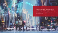Working for a Safer, More Sustainable Future