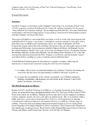 1 Proposal Information Summary: the Ph.D