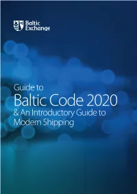 Baltic Code 2020 & an Introductory Guide to Modern Shipping