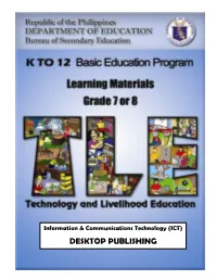 Entrep-Based DESKTOP PUBLISHING
