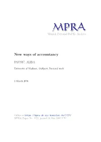 New Ways of Accountancy