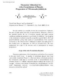 Ortho-Formylations of Phenols; Preparation of 3-Bromosalicylaldehyde