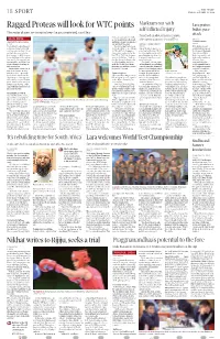 Ragged Proteas Will Look for WTC Points