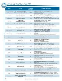 Annual Public Events