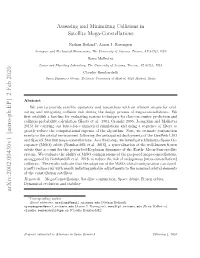 Assessing and Minimizing Collisions in Satellite Mega-Constellations