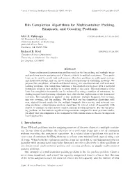 Bin Completion Algorithms for Multicontainer Packing, Knapsack, and Covering Problems