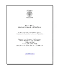 Information and Instructions Booklet