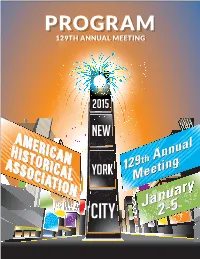 Programprogram 129Th129th Annualannual Meetingmeeting