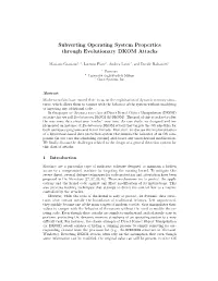 Subverting Operating System Properties Through Evolutionary DKOM Attacks