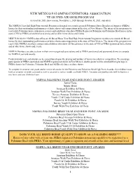 Year End Show Rules