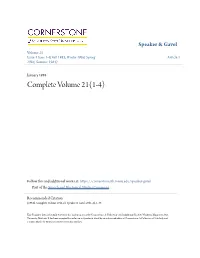 Complete Volume 21(1-4)