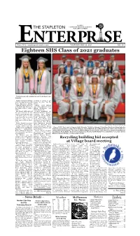 Eighteen SHS Class of 2021 Graduates