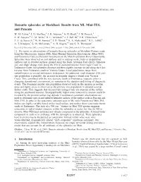Hematite Spherules at Meridiani: Results from MI, Mini-TES, and Pancam W