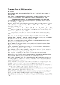 Oregon Coast Bibliography by Unknown Bancroft, Hubert Howe