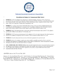 Resolution in Support of Amusement Ride Safety