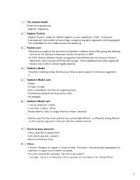 The Toulmin Model a Tool for Diagramming “Informal” Arguments