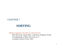 Chapter 7 Sorting