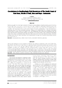 Co-Existence in Small-Pelagic Fish Resources of the South Coast of East Java, Straits of Bali, Alas and Sape - Indonesia