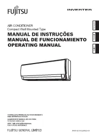 Compact Wall Mounted Type MANUAL DE INSTRUÇÕES
