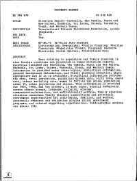 DOCUMENT RESUME Situation Report