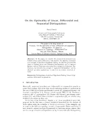 On the Optimality of Linear, Differential and Sequential Distinguishers