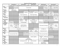 1 Classes Run 9-12 and 2-5 Each Day. Retreat Day 1 Tuesday, March 27