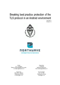 Breaking Best Practice Protection of the TLS Protocol in an Android