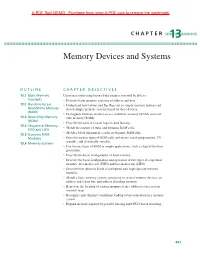 Memory Devices and Systems