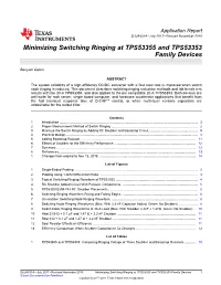 Minimizing Switching Ringing at TPS53355 and TPS53353 Family Devices