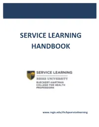 Service Learning Handbook