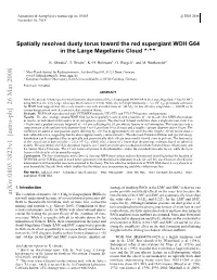 Spatially Resolved Dusty Torus Toward the Red Supergiant WOH G64 in The