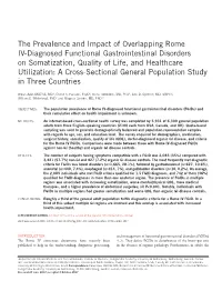 The Prevalence and Impact of Overlapping Rome IV-Diagnosed