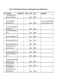 Bellary District Lists