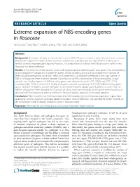 Extreme Expansion of NBS-Encoding Genes in Rosaceae Yanxiao Jia†, Yang Yuan†, Yanchun Zhang, Sihai Yang* and Xiaohui Zhang*
