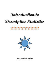 Introduction to Descriptive Statistics