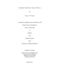 Nominalism, Romanticism, Negative Dialectics by Megan A. O'connor A