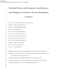 Structural Systems and Paragenetic Assemblages At