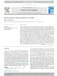 Upwind Dynamic Soaring of Albatrosses and Uavs ⇑ Philip L