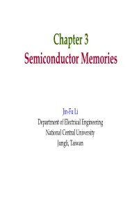 Chapter 3 Semiconductor Memories