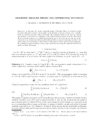 Geometric Measure Theory and Differential Inclusions