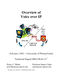 Overview of Voice Over IP