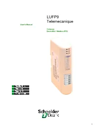 Passerelle Devicenet / Modbus RTU LUFP9