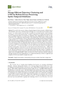Storage Efficient Trajectory Clustering and K-NN for Robust Privacy